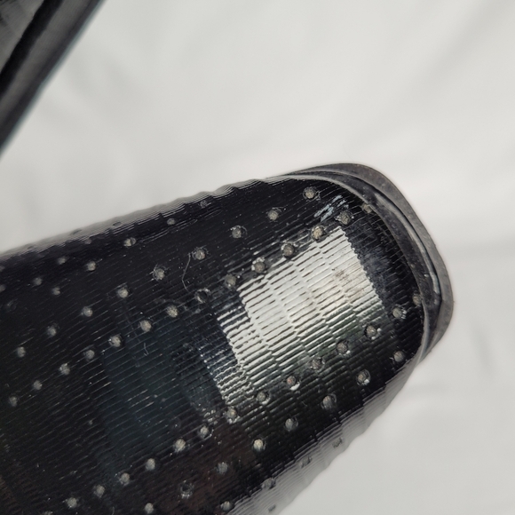 Jo Ghost Distressed Italian Leather Black Slip On Loafers Shoes Size 40 READ - Picture 10 of 12